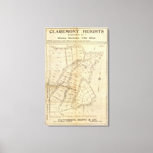 Claremont Heights Canvas Afdruk (Voorkant)