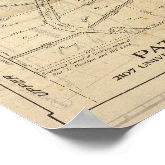 Claremont Heights Poster (Hoek)