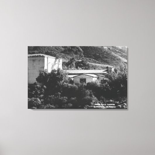 Claremont, Uitzicht van Padua Hills Theatr in Cali Canvas Afdruk (Voorkant)