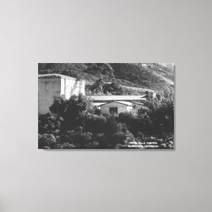 Claremont, Uitzicht van Padua Hills Theatr in Cali Canvas Afdruk