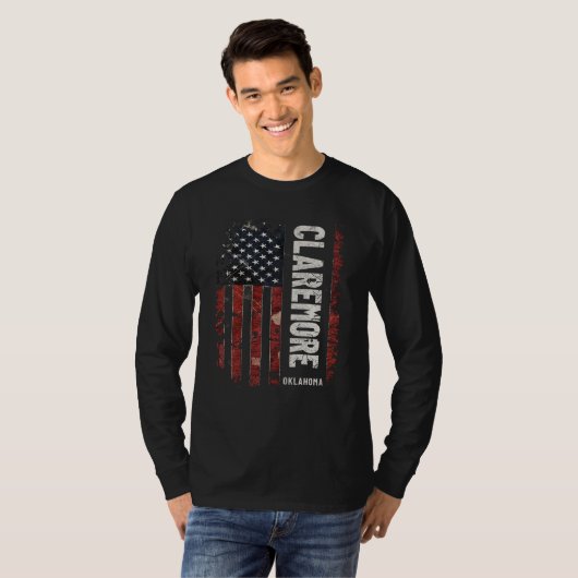 Claremore Oklahoma T-shirt (Voorkant volledig)