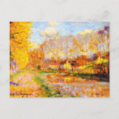 Clarence Gagnon art, Canal du Loing, Moret Briefkaart (Voorkant)