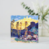 Clarence Gagnon art, Evening, Siena Kaart (Staand voorkant)