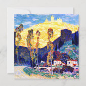 Clarence Gagnon art, Evening, Siena Kaart (Voorkant)