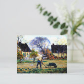 Clarence Gagnon art - Herfst Scene, Baie-Saint-Pau Briefkaart (Staand voorkant)