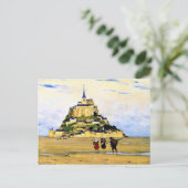 Clarence Gagnon art, Mont-Saint Michel, Morning Briefkaart (Staand voorkant)