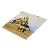 Clarence Gagnon art, Mont-Saint Michel, Morning Tegeltje (Zijkant)