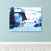 Clarence Gagnon - Boerderij Canvas Afdruk (Insitu (Houten vloer))