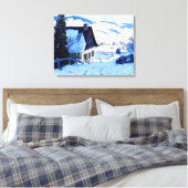 Clarence Gagnon - Boerderij Canvas Afdruk (Insitu (Slaapkamer))