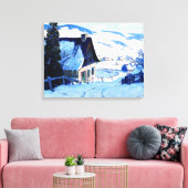 Clarence Gagnon - Boerderij Canvas Afdruk (Insitu (Woonkamer))