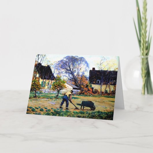 Clarence Gagnon-Herfst Scene, Baie-Saint-Paul, Kaart (Voorkant)