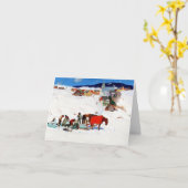 Clarence Gagnon - Het IJsoogst Wenskaart Kaart (Gele Bloem)