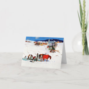 Clarence Gagnon - Het IJsoogst Wenskaart Kaart