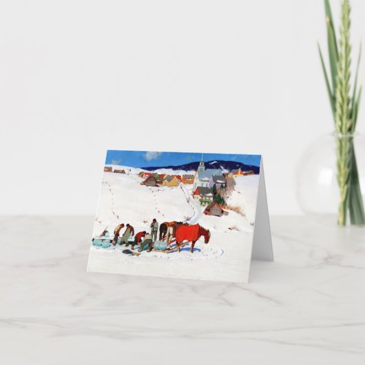 Clarence Gagnon - Het IJsoogst Wenskaart Kaart (Voorkant)