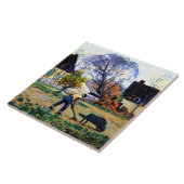 Clarence Gagnon kunst - Herfsttafereel, Baie-Saint Tegeltje (Zijkant)