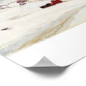 Clarence Gagnon La Carriole rouge Poster (Hoek)