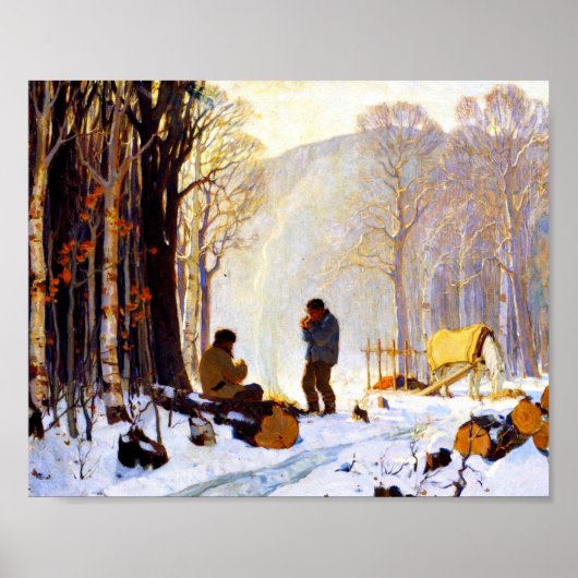 Clarence Gagnon - Lonely Village Poster (Voorkant)