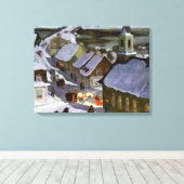 Clarence Gagnon - Midnight Mass Canvas Afdruk (Insitu (Houten vloer))