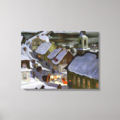 Clarence Gagnon - Midnight Mass Canvas Afdruk (Voorkant)