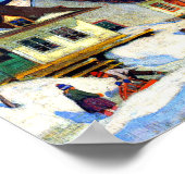 Clarence Gagnon - Quebec Village Poster (Hoek)