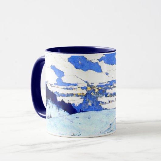 Clarence Gagnon - Schemering, Baie Saint Paul, Mok (Voorkant links)