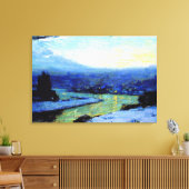 Clarence Gagnon-schilderij, Twilight, 1913 Canvas Afdruk (Insitu (Woonkamer))