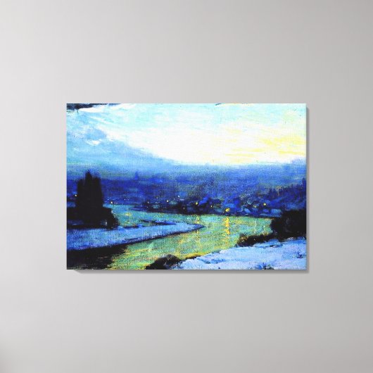 Clarence Gagnon-schilderij, Twilight, 1913 Canvas Afdruk (Voorkant)