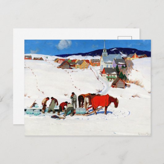 Clarence Gagnon - The Ice Harvest Briefkaart (Voorkant / Achterkant)