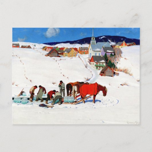 Clarence Gagnon - The Ice Harvest Briefkaart (Voorkant)