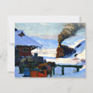Clarence Gagnon - The Train Baie-Saint Paul  Kaart