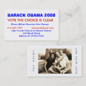 Clarence Gillispie, Community Acti... - Gepersonal Visitekaartje (Voorkant / Achterkant)