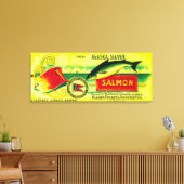 Clarence Straits Salmon kan Canvas Afdruk (Insitu (Woonkamer))