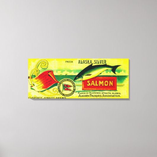 Clarence Straits Salmon kan Canvas Afdruk (Voorkant)