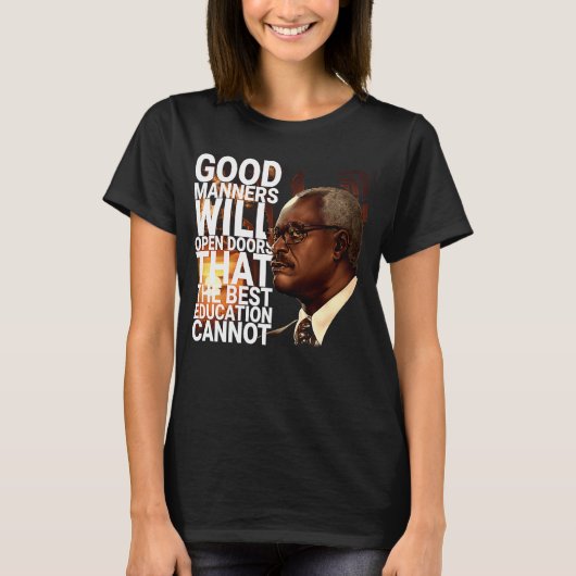Clarence Thomas Creëer Equal Quotes Justice T-shirt (Voorkant)