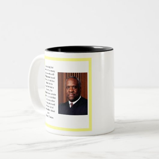 Clarence Thomas Tweekleurige Koffiemok (Voorkant links)