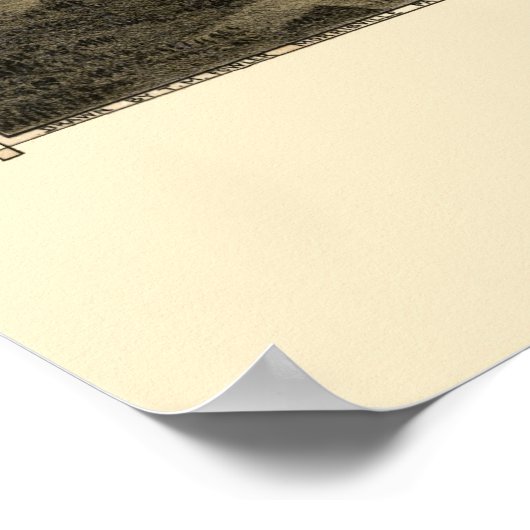 Clarendon, TX Panoramic Map - 1890 Poster (Hoek)