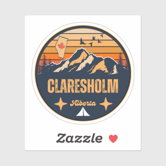 Claresholm, Alberta Sticker (Vel)