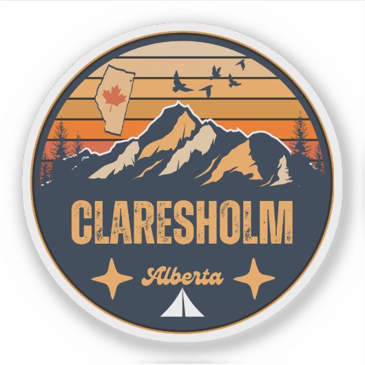 Claresholm, Alberta Sticker (Voorkant)