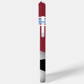 Claret and Blue Stripes Jersey Voetbal Case-Mate iPhone Case (Achterkant / Links)