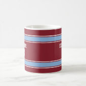 Claret and Blue Stripes Jersey Voetbal Koffiemok (Center)