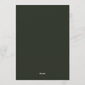 Claret Barok Stilleven Bruiloft Kaart (Achterkant)