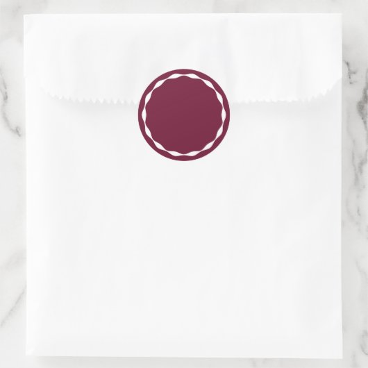 Claret Blank Circle Custom Spice Container Sticker (Tas)