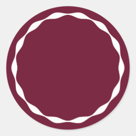Claret Blank Cirkel Aangepaste Specerijen Containe Ronde Sticker
