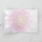 Claret Coloured Water Lily Wenskaart Kaart (Binnen)