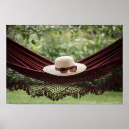 Claret Hammock Sun Pet Zonnebril Poster