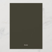 Claret Indigo Rembrandt Bruiloft Kaart (Achterkant)