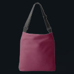 Claret Solid Blank Crossbody Tas<br><div class="desc">Abstracte klassieke luxe zachte mode rode achtergrond Hex# 7A1535</div>