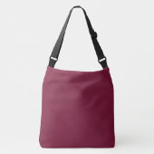 Claret Solid Blank Crossbody Tas (Voorkant)