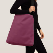 Claret Solid Blank Crossbody Tas (Dichtbij)