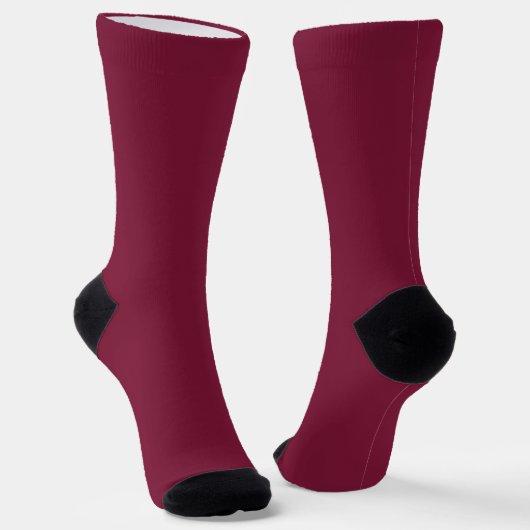 Claret Solid Blank Sokken (Gebogen)